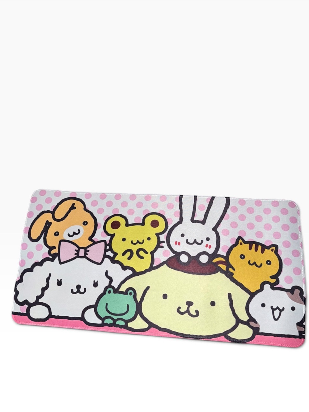 Sanrio Pompompurin Pink Polka Dot Gamer/Computer Mat New